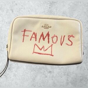 Coach X Jean-Michel Basquiat Boxy Cosmetic Case EUC